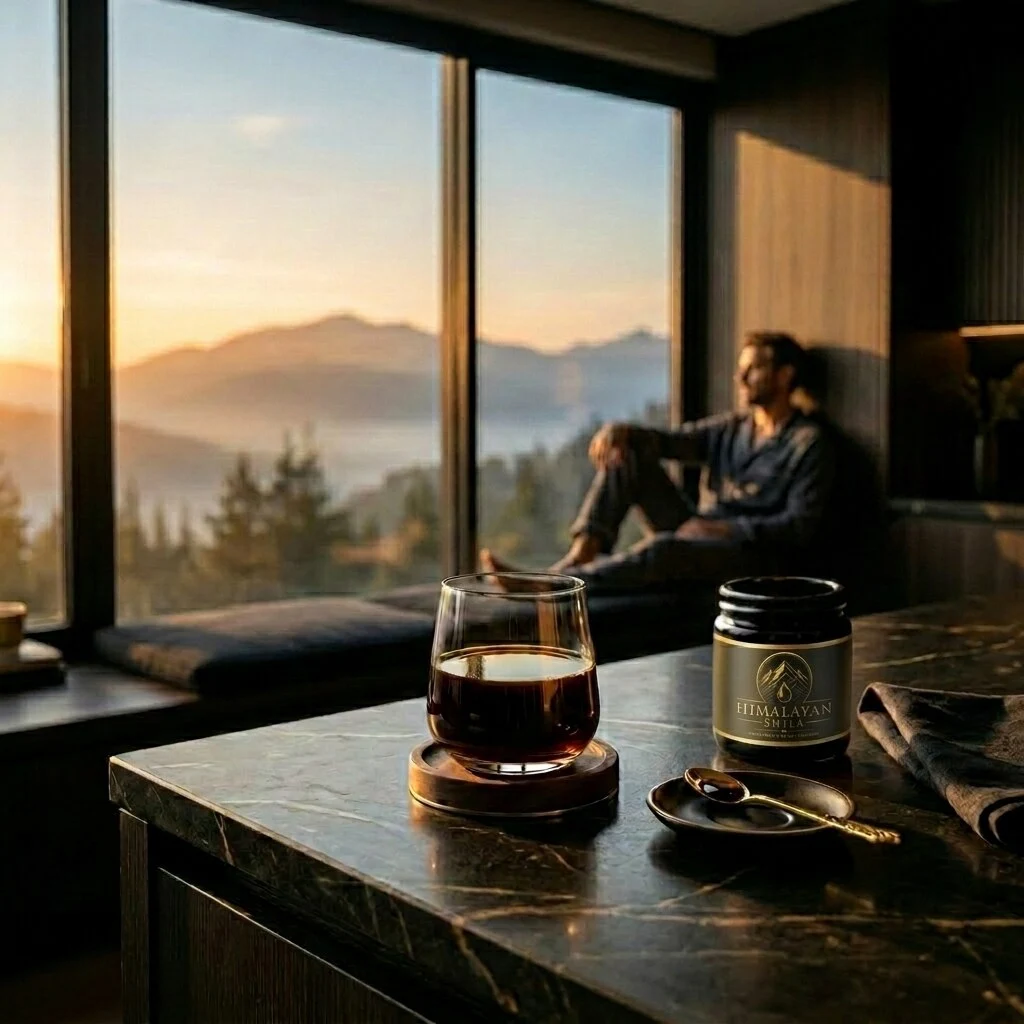 wellness morning ritual for taking Himalayan Shilajit